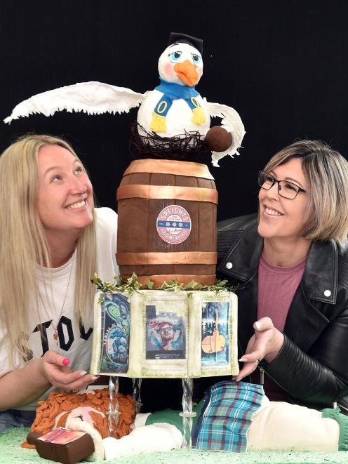 Caking it up on the Taieri chairwoman Meika Connor (left) and Sugarlane Cakes owner Lane...