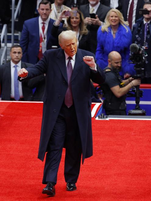 A top performance from President Trump. PHOTO: REUTERS