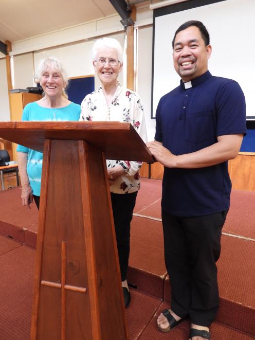 World Day of Prayer Oamaru secretary Neroli Cottam (left), chairwoman June Jones, and St Patrick...