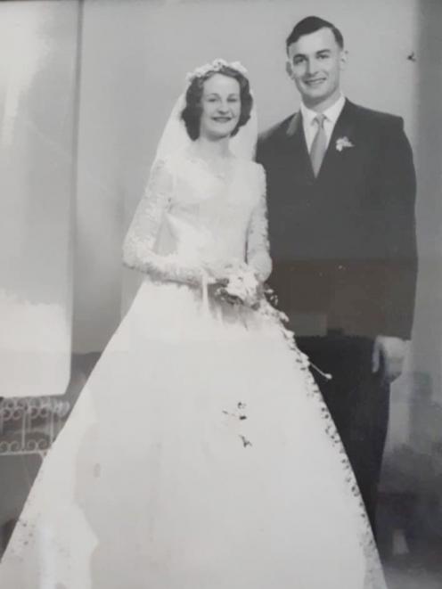 Joan and Arthur Warren were married in Invercargill on February 6, 1960. PHOTO: SUPPLIED
