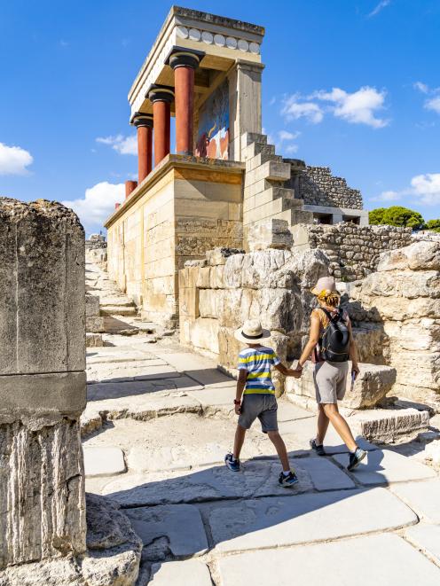 The archaeological site of Knossos, Heraklion, Crete.