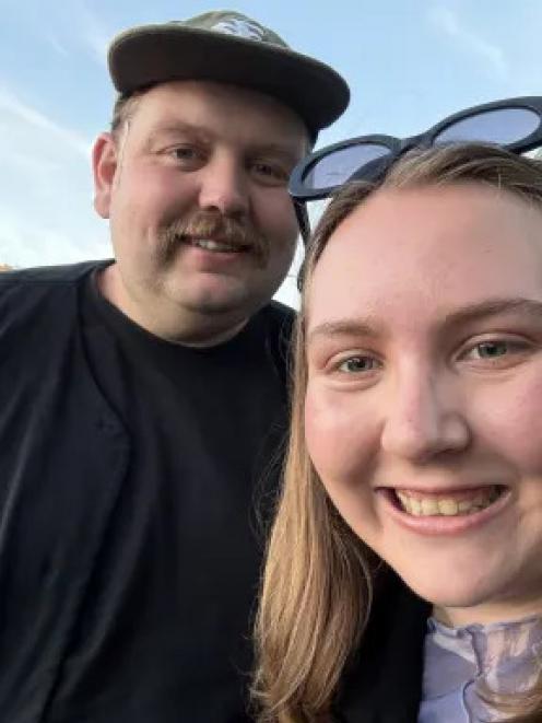 28-year-old Auckland man Finlay (Fin) Bergin with his partner Tara. Fin was diagnosed with stage...