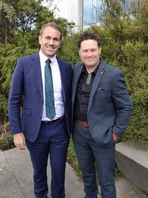 Deon Swiggs (left) and Craig Pauling. Photo: David Hill / North Canterbury News 