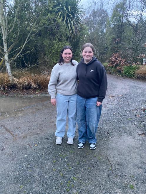 Molly Macpherson with sister Maggie. Photo: Supplied