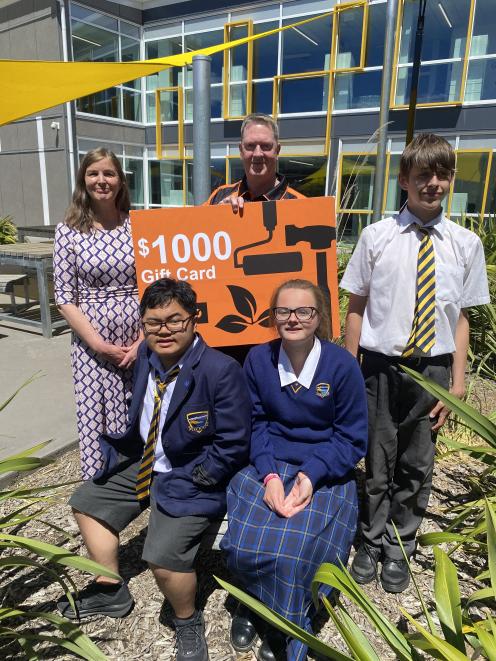 Wakatipu High teacher in charge of biology and earth and space science Rose Kidd and local Mitre...
