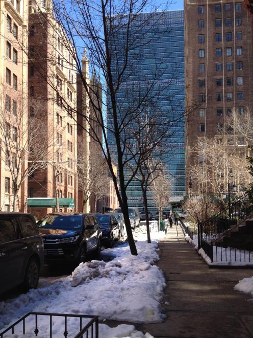 East 43rd St, looking towards the Secretariat Building. Photo: Helen Speirs