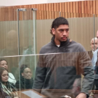Daytona Thompson appears for sentencing at the High Court at New Plymouth&nbsp;Photo:&nbsp;RNZ /...