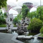 Rocks and water in the Chinese garden at Gardens by the Bay, Singapore. Photos: Gillian Vine.