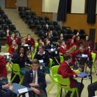 Pupils compete in a quickfire pop quiz while the overall results are tallied. Photos: Lynda van...