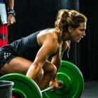 CrossFit athlete Jamie Greene prepares to lift a weights bar earlier this year. PHOTO: SUPPLIED
