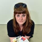 Artist Ruth Evans is looking forward to the launch of her board game Go Mine today. Photos by Gregor Richardson.