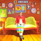 Dunedin artist Nicola Jackson creates her ‘‘installation’’ collection of anatomical related papier-mache works. Photo by Christine O'Connor.