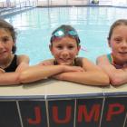 Top three placegetters in the individual girls' year 5-6 category of the Otago Primary and...