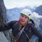 Conor Smith climbing Barrier Knob, in Fiordland. Photos: New Zealand Alpine Team.