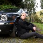 Andrew Ginther, of Dunedin, says having his late-model Jaguar vandalised was the last thing he needed after spending time in the accident and emergency department at Dunedin Hospital with his partner on Saturday night. Photos: Gregor Richardson.
