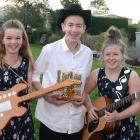 The group Mac is (from left) siblings Alyssa (12) and Campbell (14) Landrebe and Michelle...
