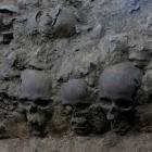 Archaeologists have found more than 650 skulls caked in lime and thousands of fragments in the cylindrical edifice near the site of the Templo Mayor. Photo: Reuters