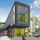 The proposed University of Otago music, theatre and performing arts building to be built on Union St East. Image: Supplied