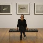 Artist Marie Shannon surrounded by her works at the Dunedin Public Art Gallery. Photo: Gerard O'Brien
