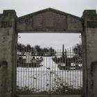 A memorial to Oturehua district soldiers who served in World War 1 stands at the entrance to the...