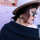 Kristina wear a Witchery mohair jumper $199, Lovisa earrings $15.99 and her own hat and...