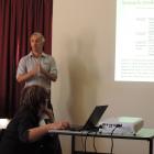 DairyNZ scientist Paul Edwards speaks at the North Otago Sustainable Land Management seminar. Photos: Sally Brooker