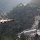 The cause of the collapse, which sent pieces of the bridge down into a canyon below, is under investigation. Photo: Reuters
