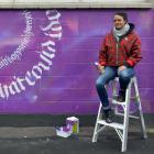 Honey Badgers Creative Studios artist Larissa McMillan in Vogel St. PHOTOS: GERARD O'BRIEN