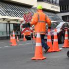 Dunedin has transformed into a maze of road cones this week as several transport projects coincide to create a perfect storm for city motorists. Photos: Stephen Jaquiery