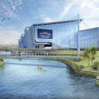 An artist’s impression of the planned  shared cycle/pedestrian bridge over the Water of  Leith by...