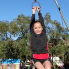 Totara School pupil Harmony Robinson plays at Totara School’s playground. The school has grown...
