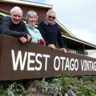 West Otago Vintage Club members, from left, Mark Tutty, Wilma Brock, and Charlie Davis, love to...
