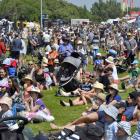 amilies soak up the sun while enjoying the entertainment  at the Brighton Gala Day yesterday....