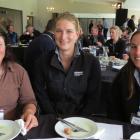 Enjoying the NZARN conference in Gore last Wednesday are (from left) dairy farmer Katy Button, of...