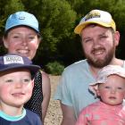 Noah (3), Natalie, Drew and Georgia (1) Couper, of Mosgiel. PHOTOS: GREGOR RICHARDSON