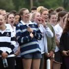 Arana College students support their team mates during the sports day. Photos: Peter McIntosh