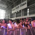The annual toga party kicks off at Forsyth Barr Stadium. Photo: Daisy Hudson