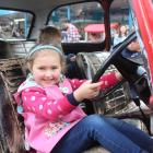 Pictured at the Kids in the City event in the Invercargill CBD on Saturday are Emma Duthie (5); 