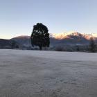It was a freezing start in Queenstown this morning. Photos: Hugh Collins