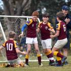 Maori Hill Country players (from left) Marley McLean, Finn Curtis, Eli desFountain and Robert...