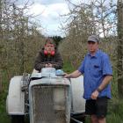 Russell Benington (left) works for Mark Darling, who adds an organic element to his business,...