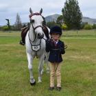 Lucy Lake (5), of Omakau, leads her horse Moonbug at the Otago Taieri A&P Show in Mosgiel. PHOTOS...