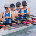 Otago Rowing Club representatives (from front) Matt O’Meara, Charlie Carra, Angus Loe, Oliver...