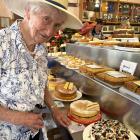 Betty Leask, of Alexandra, checks out the Victoria sponges in the home industry pavilion. PHOTOS:...
