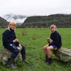 Forbes Mackay (left), of Cadrona Valley, and his friend Harry Dickson (both 11), of Christchurch,...