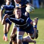 The premier rugby semifinal match between Kaikorai and Dunedin at Bishopscourt on Saturday. Photo...