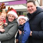 Penelope Grellet and Tim Foehn, of Dunedin, with their children Charlotte, 2, and Hugo, 5, Foehn....