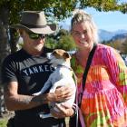 Steve and Jacqui Potter, and Pip the Jack Russell, of Wānaka. 