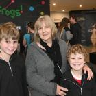 Jan Taita, of Dunedin, with her grandchildren Mason, 10, and Eli, 8, Jenkins all of Dunedin. 