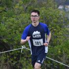 Calan McDermott strides along on his on his way to victory in the Barnes Cross-country at Kettle...